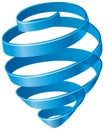 Blue spiral Royalty Free Stock Photo