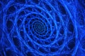 Blue spiral