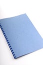 Blue spiral notebook Royalty Free Stock Photo