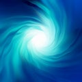 Blue spiral wormhole. EPS 10 Royalty Free Stock Photo