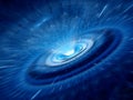 Blue spiral wormhole Royalty Free Stock Photo