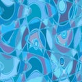 Blue spirals abstract background card Royalty Free Stock Photo