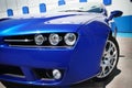 Blue sport car