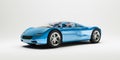 Blue sports car Royalty Free Stock Photo