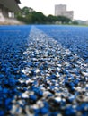 Blue Sports Running Track