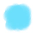 A blue spot, imitation of a transparent watercolor. Oval translucent paint spot Royalty Free Stock Photo