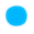 A blue spot, imitation of a transparent watercolor. Oval translucent paint spot Royalty Free Stock Photo