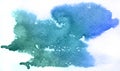 Blue spot, watercolor abstract background Royalty Free Stock Photo