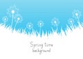 Blue spring background