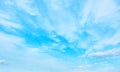 Blue spring sky with light clouds Royalty Free Stock Photo