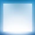 a blue square frame on a white background Royalty Free Stock Photo