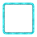 Blue square rope frame Royalty Free Stock Photo