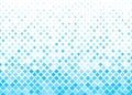 Vector Blue Squares with Halftone Effect for Geometric Pattern Background