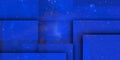 Blue squares in space Royalty Free Stock Photo