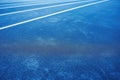 Blue Stadium Coverage Texture, Treadmill Textured Background, Jogging Field Pattern, Rubber Crumb Track