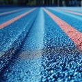 Blue Stadium Coverage Texture, Treadmill Textured Background, Jogging Field Pattern, Rubber Crumb Track