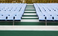 blue stadium seats Royalty Free Stock Photo