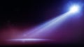 blue stage light beam background Royalty Free Stock Photo