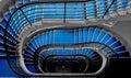 Blue staircase Royalty Free Stock Photo
