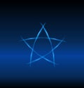 Blue star, background vector Royalty Free Stock Photo
