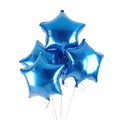 blue star balloon for party isolated