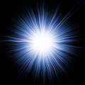 Blue Star Burst Royalty Free Stock Photo