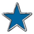 Blue Star in Chrome 12 inches with paths