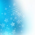 Blue star design background