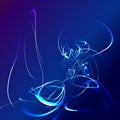 Blue star flash abstract background Royalty Free Stock Photo