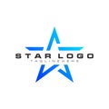 blue shooting star logo design template Royalty Free Stock Photo