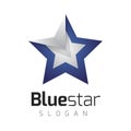 Blue Star Logo Royalty Free Stock Photo