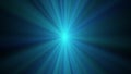 The blue star rotates and flickers, the rays move in different directions. Future background for business presentations