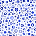 Blue star seamless pattern.Star background Royalty Free Stock Photo