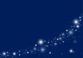 Blue Starry Christmas Background Royalty Free Stock Photo