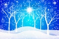 Blue Starry Night Christmas Background Royalty Free Stock Photo