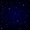 Blue stars, bokeh, sparkles glitter on a black background. Royalty Free Stock Photo