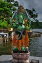 Statue of Hindu God Ganesh in Shiv Mandir on Mauritius