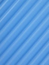 Blue steel box container striped line texture background. Detail cargo ship container texture or backdrop