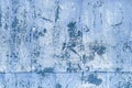 Blue Steel Paint Background. Aged Aluminum Grunge Effect Royalty Free Stock Photo