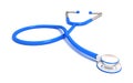 Blue stethoscope Royalty Free Stock Photo