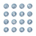 Blue sticker server icons