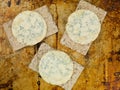 Blue Stilton Cheese on Thin Crisp Wholewheat Crackers