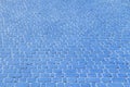 Blue stone paving slabs floor tile urban texture pattern street road background Royalty Free Stock Photo