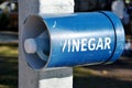 Vinegar bottle at beach