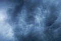 Blue storm clouds background Royalty Free Stock Photo