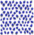 Blue Strawberry background for menu, photoprint, cafes, restaurants, bakeries.