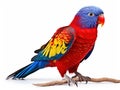 Blue streaked Lory Made With Generative AI illustration