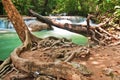 Blue stream waterfall