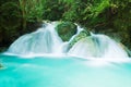 Blue stream waterfall Royalty Free Stock Photo