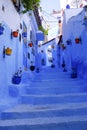 Blue Street & Stairs, Chefchaouen, Morocco